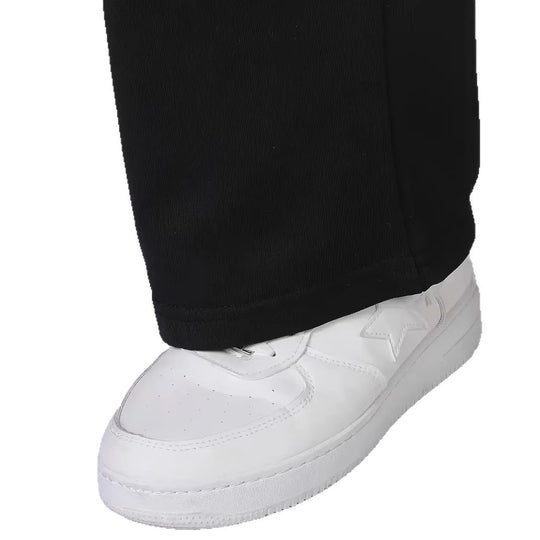 Herren nan Straight‑Leg Sweatpants aus French‑Terry mit elastischem Komfortbund und Kordelzug EB