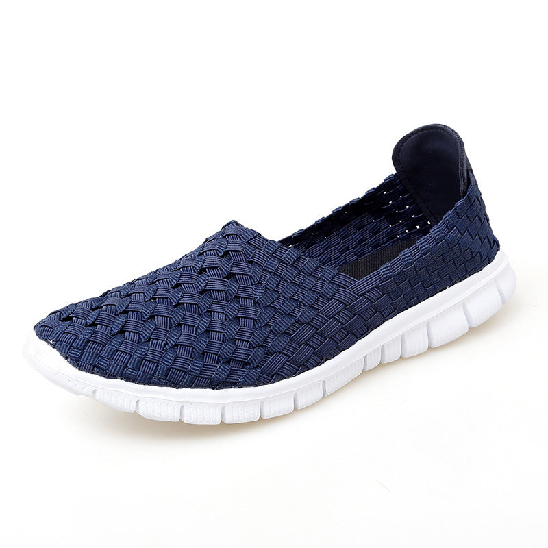Damen Bequeme Schlupfschuhe mit atmungsaktiver Struktur und rutschfester Sohle EB