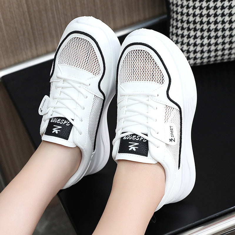 Damen Sneakers mit atmungsaktivem Mesh-Obermaterial und stoßdämpfender Sohle EB