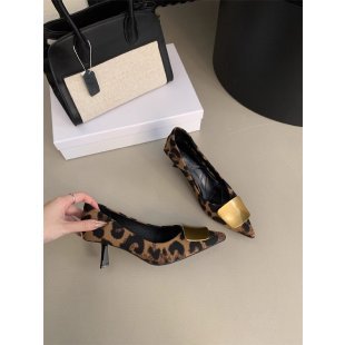 Damen elegante Pumps mit goldener Schnalle EB