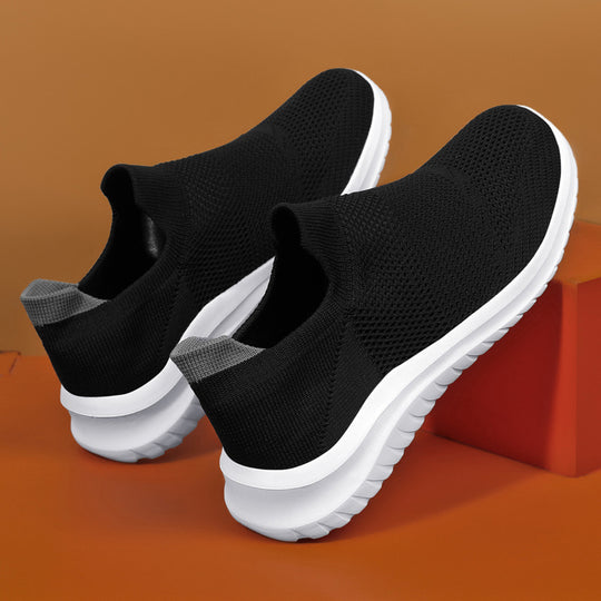 Damen Atmungsaktive Slip-On Sneakers mit flexiblem Obermaterial EB