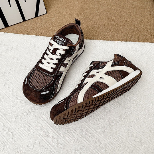 Damen Sportliche Lightweight Sneakers mit atmungsaktivem Obermaterial und rutschfester Sohle EB
