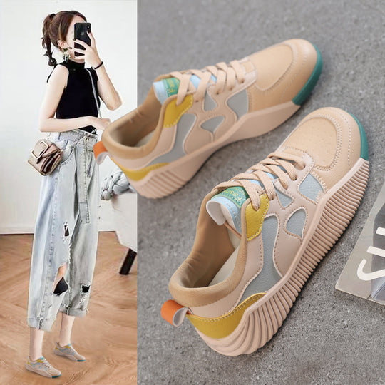 Damen Sportliche Sneakers mit atmungsaktiver Mesh-Oberfläche und flexiblem Profil EB