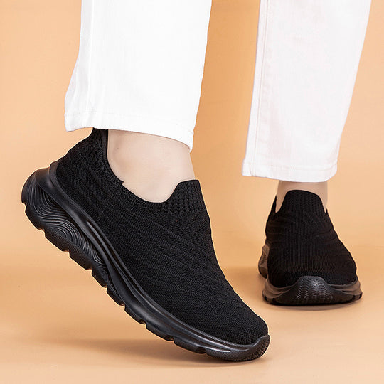 Damen Sportliche Slip-On Sneakers mit Flex outsole und atmungsaktivem Obermaterial EB