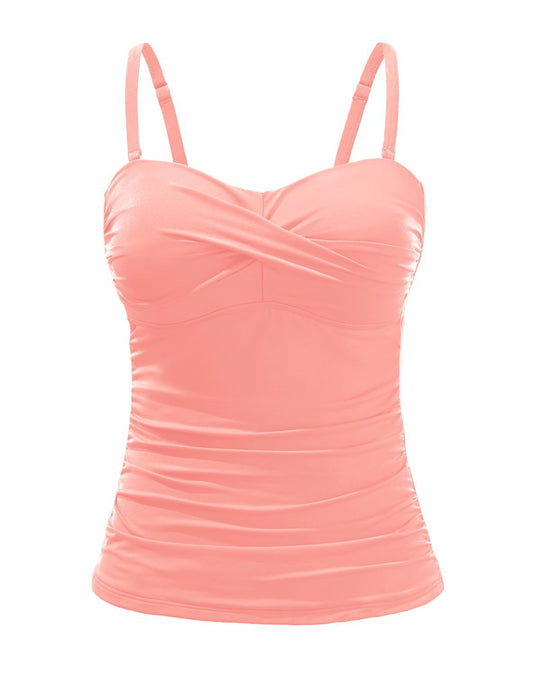 Damen Tankini mit raffiniertem Wickeldesign EB