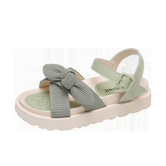 Damen Bequeme Sandalen mit dekorativem Knoten EB