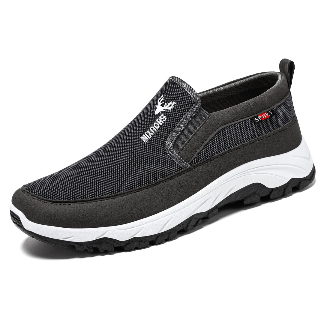 Damen Komfortable und atmungsaktive Slip-On Sneakers mit rutschfester Sohle EB
