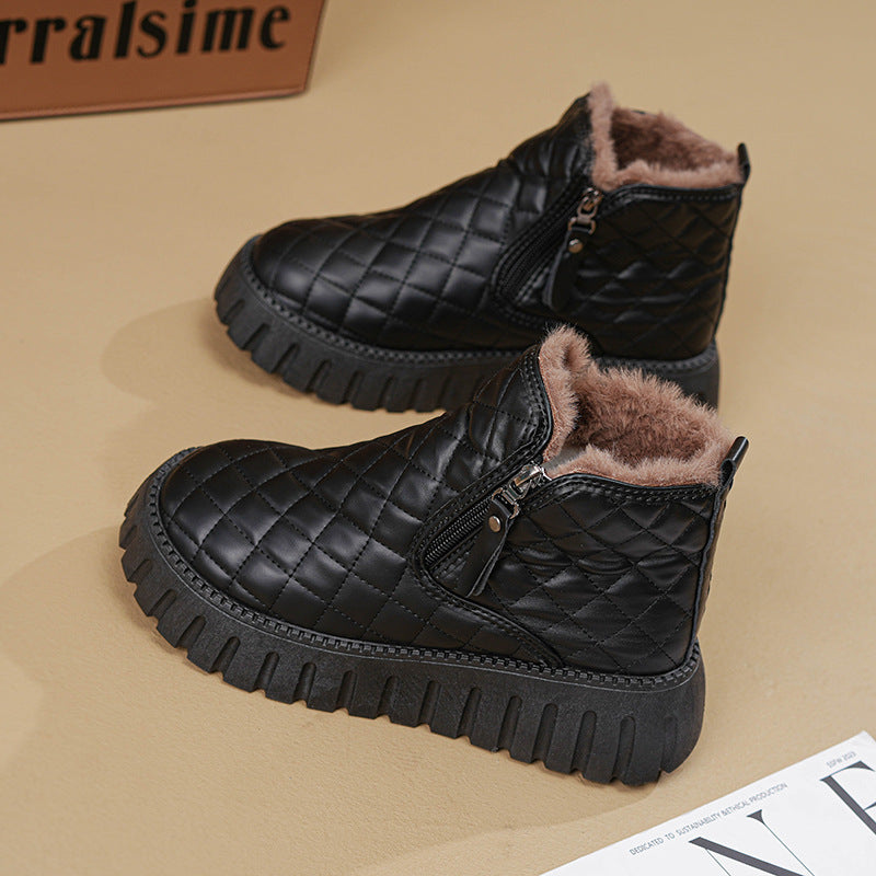 Damen Winterliche Stiefel mit isoliertem Innenfutter und praktischen Reißverschluss EB