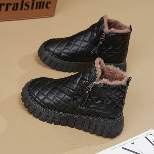 Damen Winterliche Stiefel mit isoliertem Innenfutter und praktischen Reißverschluss EB