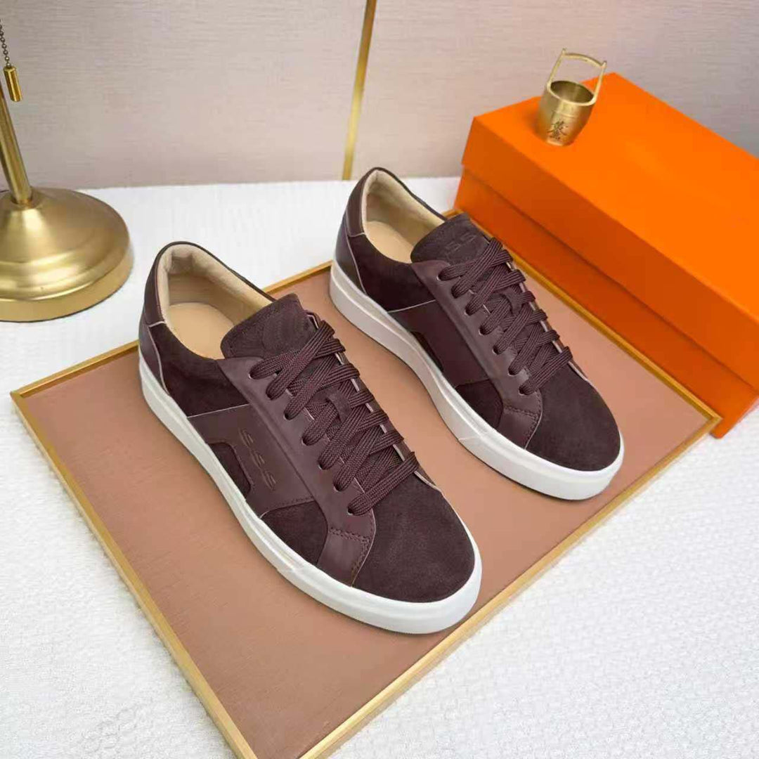 Damen Sportliche Sneakers aus hochwertigem Wildleder mit atmungsaktiver Struktur EB