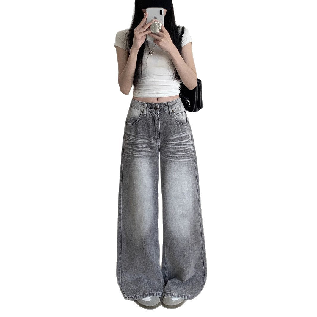 Damen Palazzo-Jeans im angesagten vintage Look mit weitem Bein EB