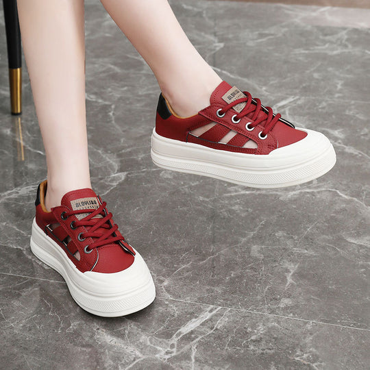 Damen Chunky Sneaker mit modischem Farbkontrast und bequemer Dämpfung EB