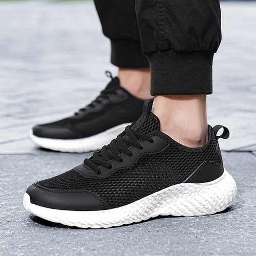 Damen Sportliche Sneaker mit atmungsaktivem Mesh-Obermaterial und rutschfester Sohle EB