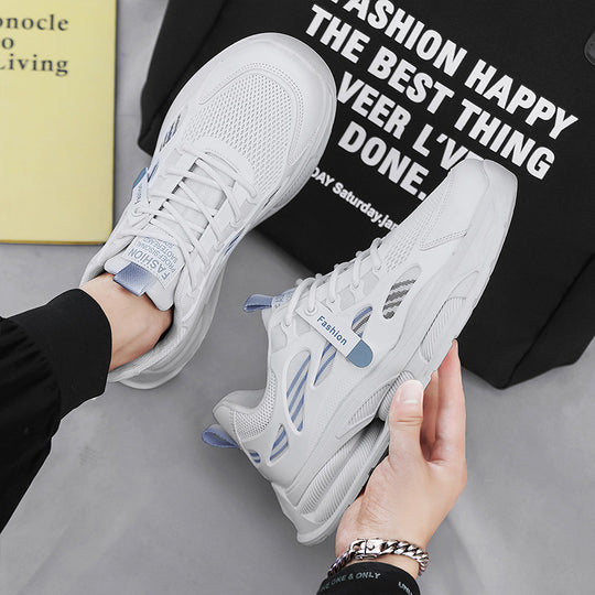 Damen Sportliche Leichtgewicht Sneakers mit atmungsaktivem Mesh-Obermaterial und dämpfender Sohle EB