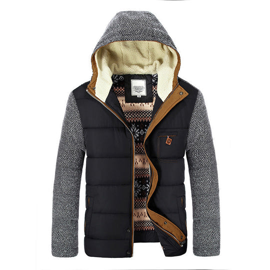 EB | Herbst gefütterte Jacke mit Kapuze