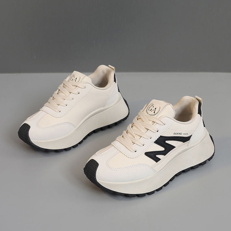 Damen modische Sneakers mit strapazierfähiger Laufsohle und gepolstertem Innenfutter EB