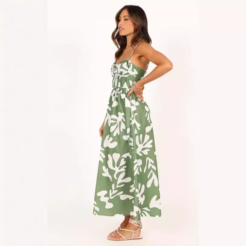 Damen Maxikleid mit floralem Druck EB