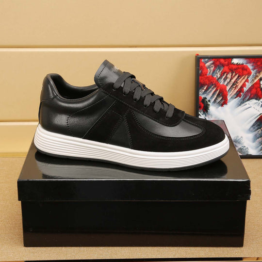 Damen modische Sneaker mit hochwertiger Leder-Oberfläche und bequemer Dämpfung EB