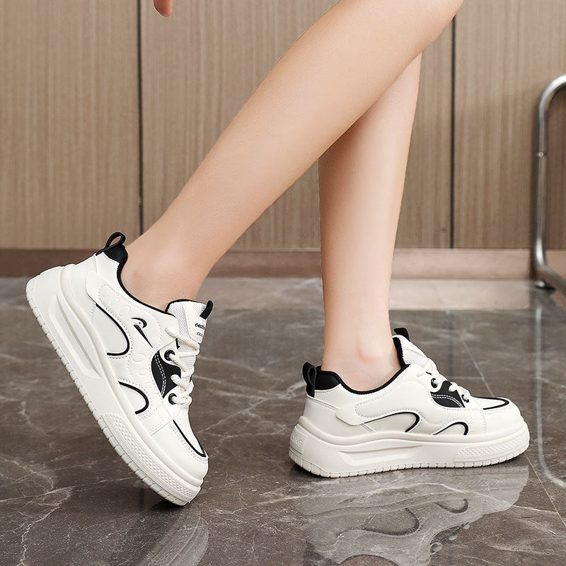 Damen modische Sneakers mit gepolsterter Innensohle und atmungsaktiver Oberstruktur EB