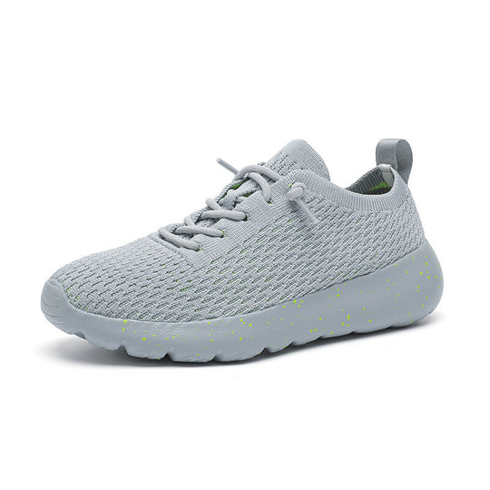 Unisex atmungsaktive Strick‑Slip-On Sneaker mit elastischem Schaft, Zuglasche und gedämpfter Leichtsohle EB