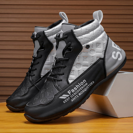 Damen sportliche High-Top Sneakers mit schützendem Design und rutschfester Sohle EB