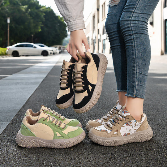 Damen Sportliche Sneakers mit rutschfestem Profil und atmungsaktiver Mesh-Oberfläche EB