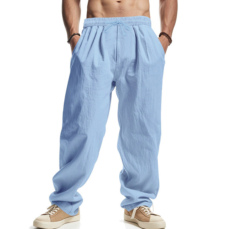 Herren Bequeme Sommerhose mit elastischem Bund und Seitentaschen EB
