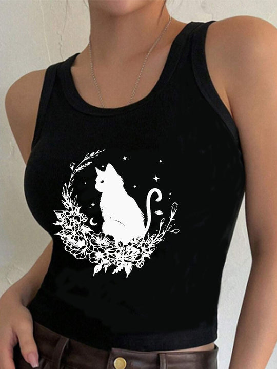 Damen Crop-Top mit einzigartigem Design und modischem Schriftzug EB