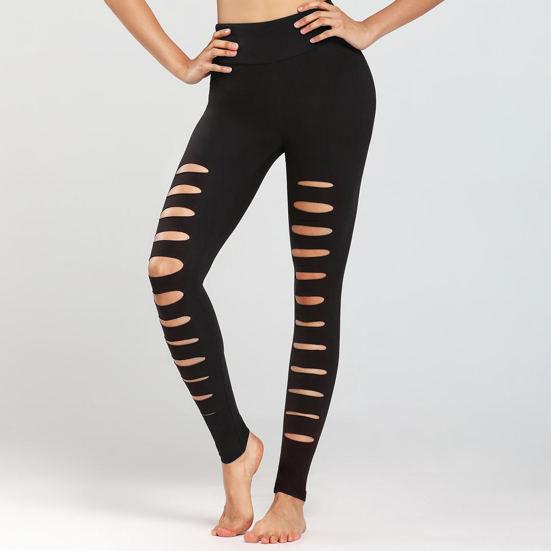 Damen Sportleggings mit aufregenden Cut-Outs und hohem Bund EB
