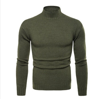 Damen hochgeschnittener Pullover mit Stehkragen EB