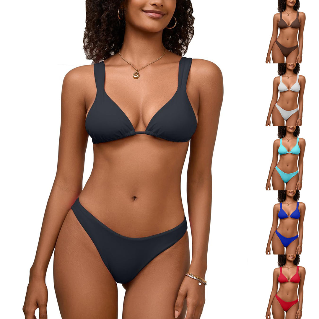 Damen Triangel-Bikini mit verstellbaren Trägern EB