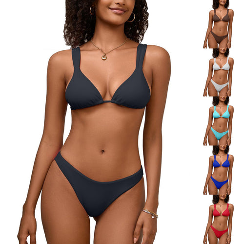 Damen Triangel-Bikini mit verstellbaren Trägern EB