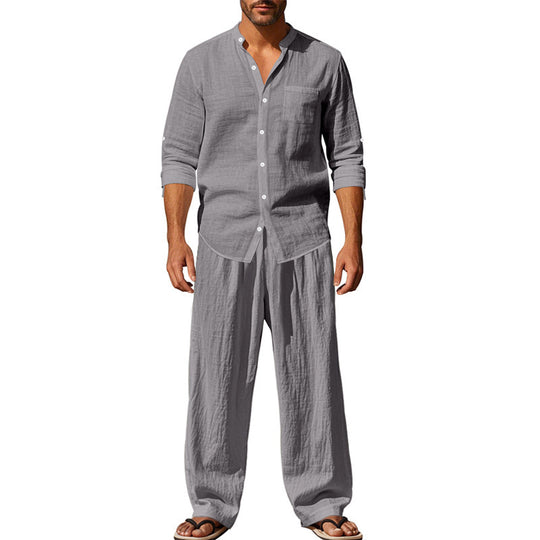 Herren lässiges Oberteil und lockere Hose Set EB