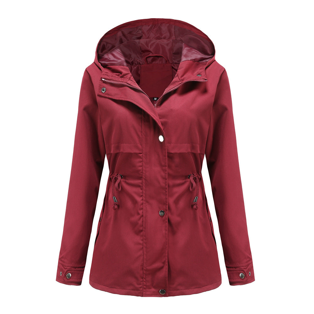 Damen funktionale Übergangsjacke mit verstellbarem Taillenbündchen EB