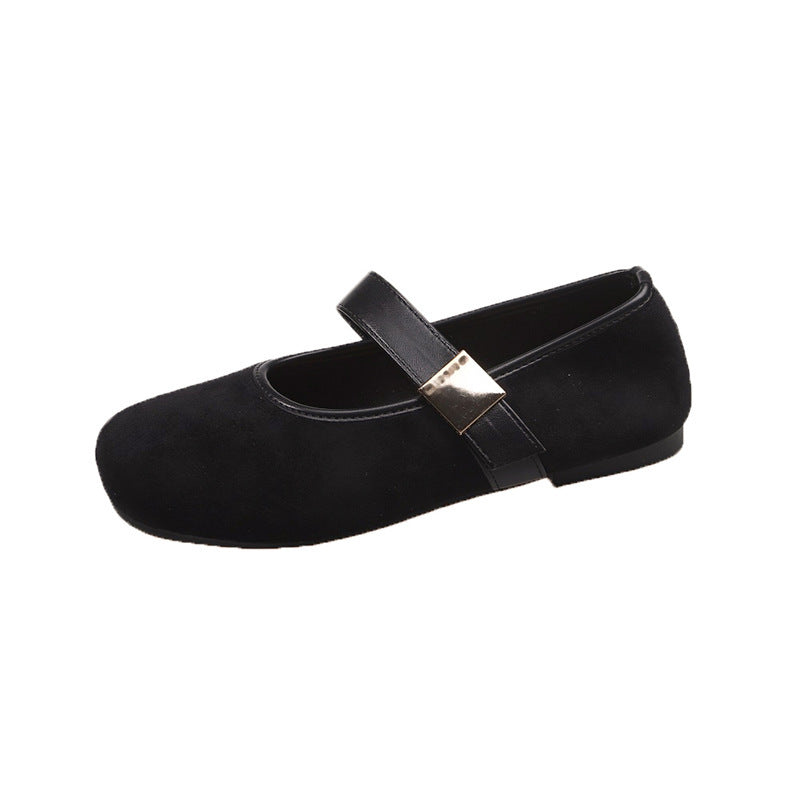 Damen Elegante Ballerinas mit verstellbarem Riemen und hochwertiger Verarbeitung EB
