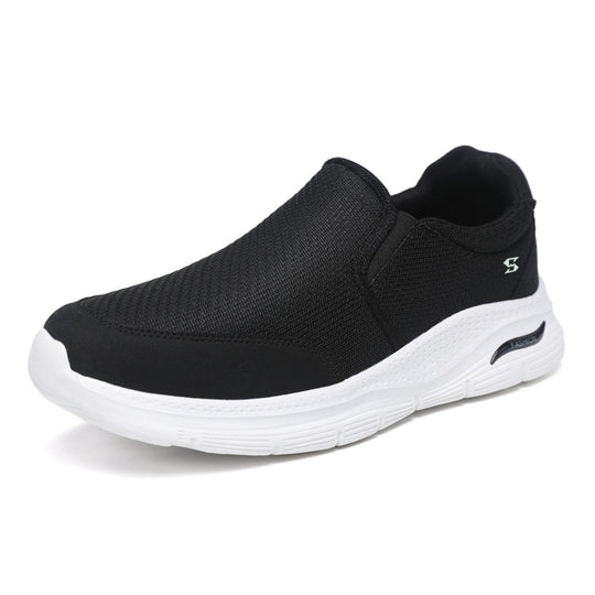 Damen Bequeme Slip-On Sneakers mit atmungsaktivem Obermaterial und dämpfender Laufsohle EB