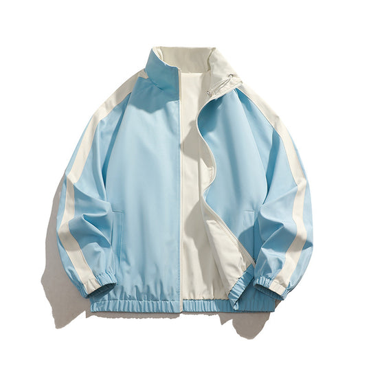 Herren sportliche Übergangsjacke mit elastischen Bündchen und praktischen Reißverschlusstaschen EB