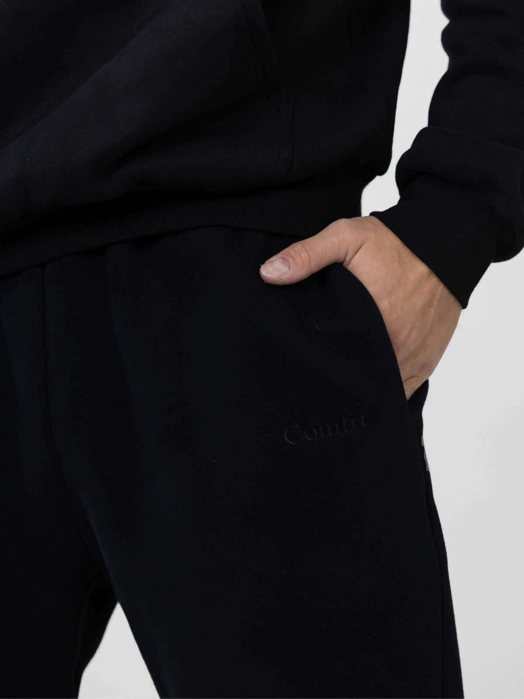 Damen nan lässige Sweatpants mit hohem Bund, seitlichen Eingrifftaschen und elastischen Bündchen EB