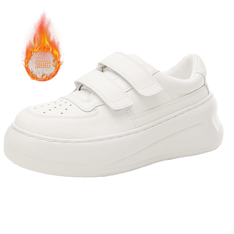Damen Sneakers mit modischen Klettverschlüssen und atmungsaktiver Sohle EB