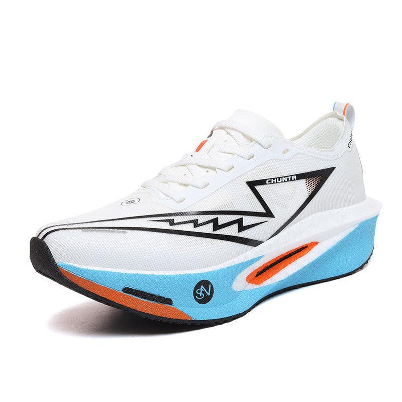 Unisex leichter Performance Laufschuh mit gedämpfter Plateausohle und atmungsaktivem Mesh EB