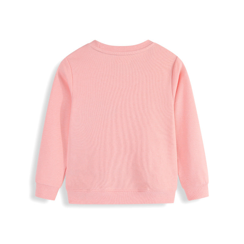 Mädchen Sweatshirt mit niedlichem Dinosaurier-Applikationsdesign EB