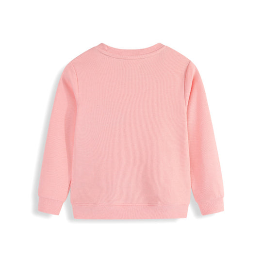 Mädchen Sweatshirt mit niedlichem Dinosaurier-Applikationsdesign EB