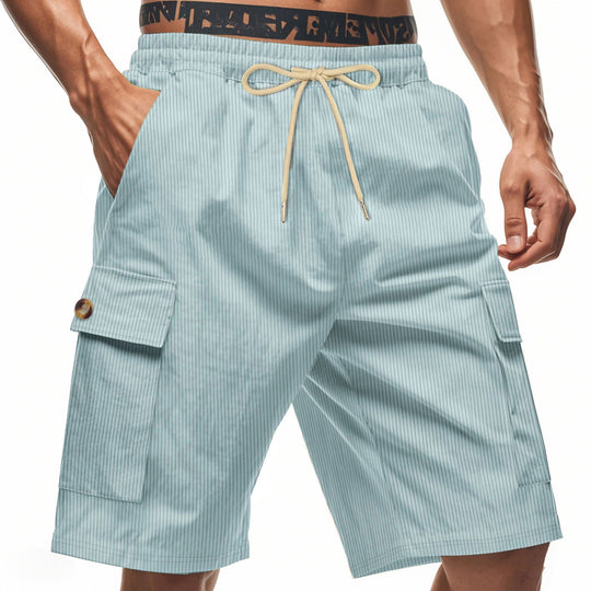 Herren Cargo-Shorts mit verstellbarem Kordelzug und praktischen Seitentaschen EB