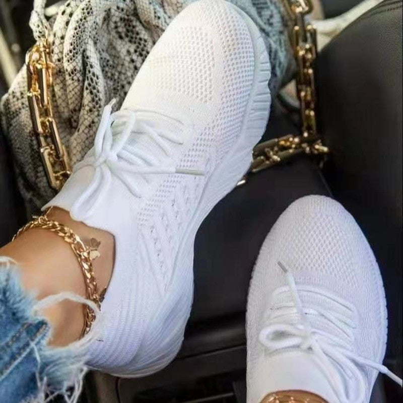 Damen Atmungsaktive Freizeitschuhe mit rutschfester Sohle und elastischen Einsätzen EB