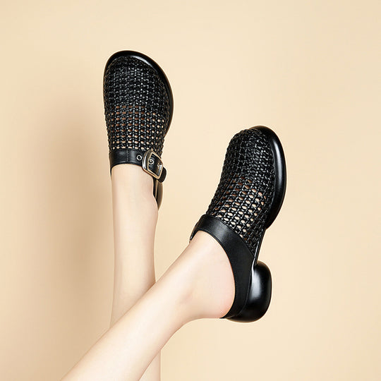 Damen Komfortable Clogs mit modischem Strukturdesign EB