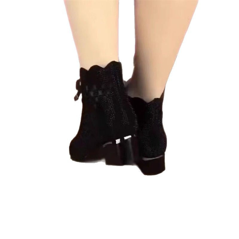 Damen Atmungsaktive Netze Stiefeletten EB