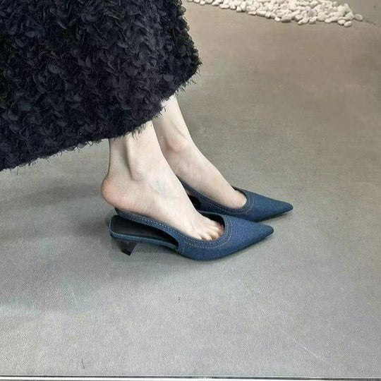 Damen elegante Slingback Stilettos EB
