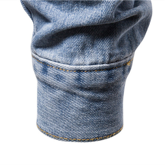 Herren Jeansjacke mit klassischen Details und robustem Design EB