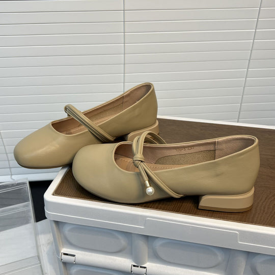Damen elegante Ballerinas mit stilvollem Riemen und komfortablem Fußbett EB