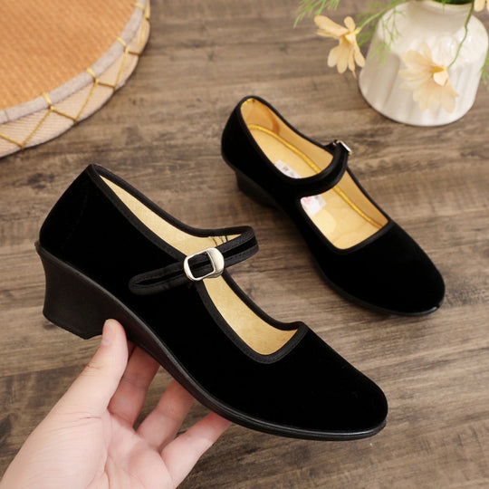 Damen elegante und komfortable Ballerinas mit verstellbarem Riemen EB